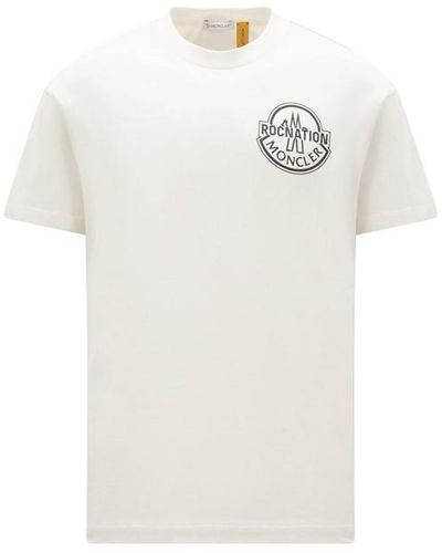 MONCLER X ROC NATION Logo T-shirt - White