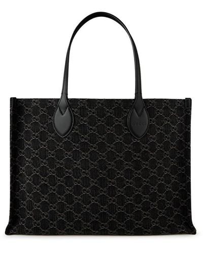 Gucci Ophidia gg Large Tote Bag - Black