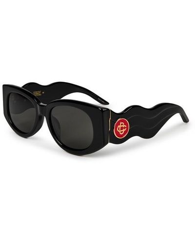 Casablancabrand Oval Wave Sunglasses - Black