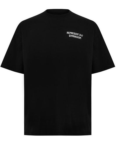 REPRESENT 247 Gymnasium Performance T-shirt - Black