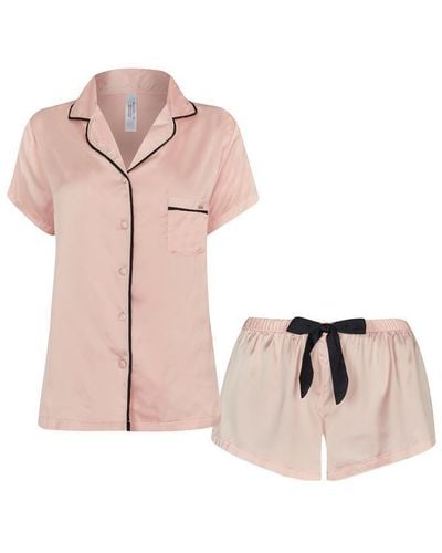 Bluebella Abigail Short Sleeve Pyjama Set - Pink
