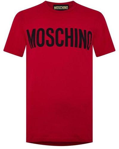 Moschino Paint Tee Sn44 - Red