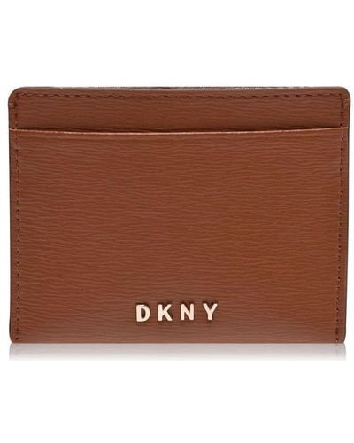 DKNY Bryant Sutton Card Holder - Brown