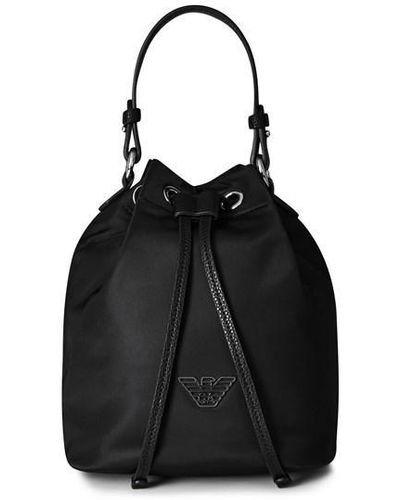 Emporio Armani Travel Essentials Bucket Bag - Black