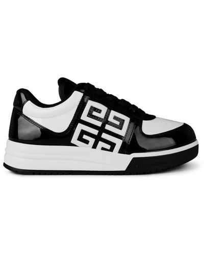 Givenchy G4 Low Top Leather Trainers - Black