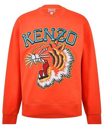 KENZO 'varsity Jungle' Tiger Sweatshirt - Orange