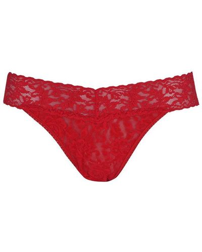 Hanky Panky 'worlds Most Comfortable' Mid Rise Thong - Red