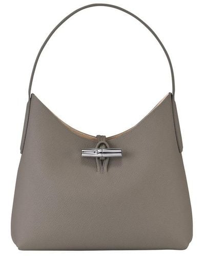 Longchamp Roseau Medium Hobo Bag - Grey