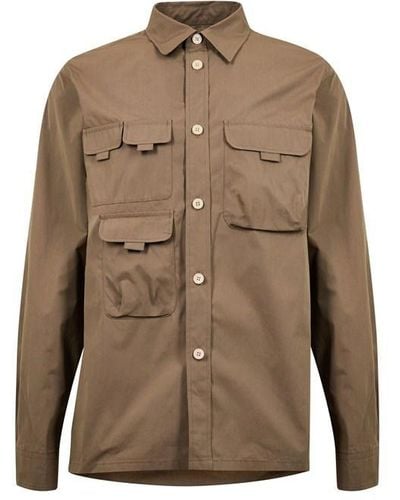 PS by Paul Smith Ps 3pkt Btn Ls Sn34 - Brown