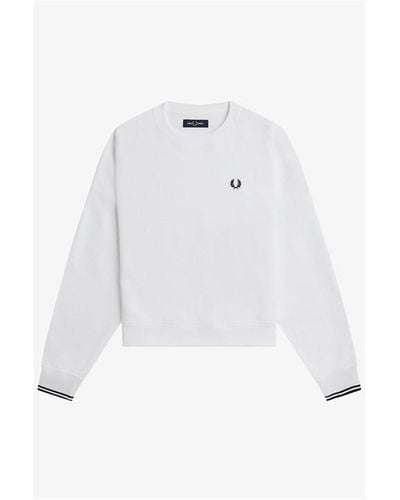 Fred Perry Fred Tipped Swt Ld00 - White