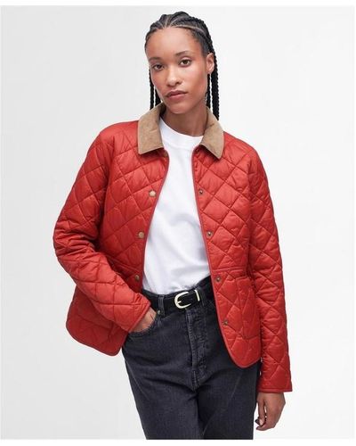 Barbour Deveron Quilted Jacket - Red