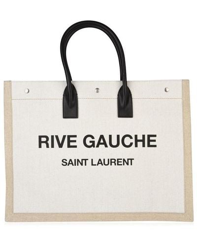 Saint Laurent Shopper Bag - Natural