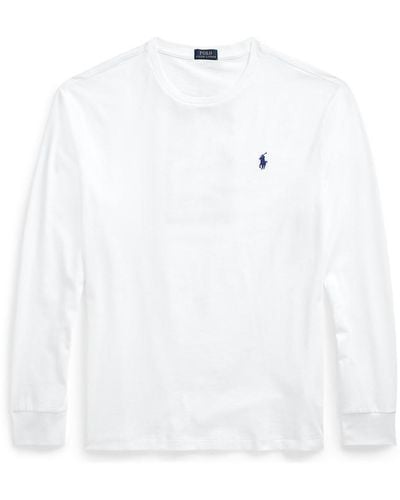 Polo Ralph Lauren Long Sleeve Back Print T Shirt - White