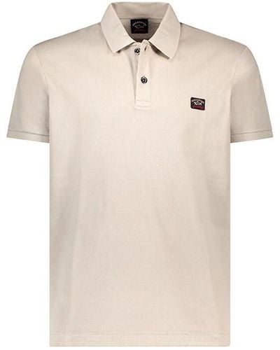 Paul & Shark Basic Short Sleeve Polo Shirt - Natural