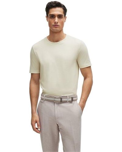 BOSS Tiburt Jacquard T-shirt - Grey