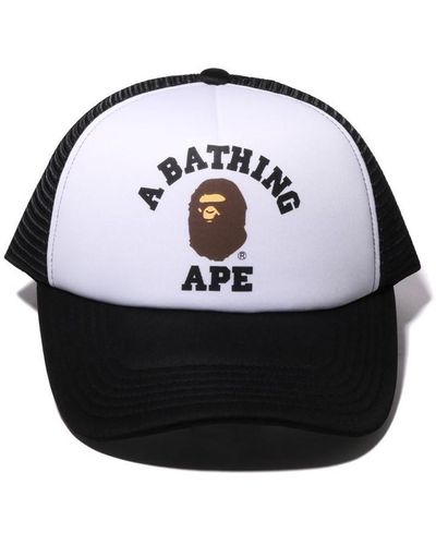 A Bathing Ape Bape Camo Cap Sn42 - Black