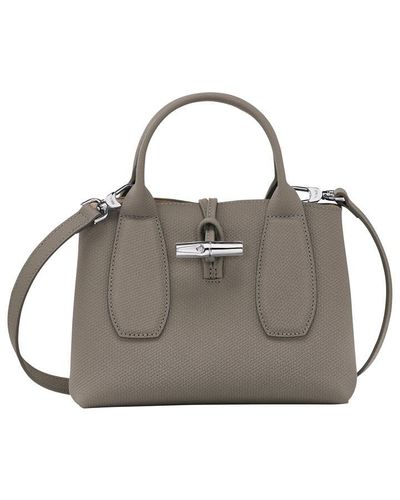 Longchamp Roseau Crossbody Handbag - Grey
