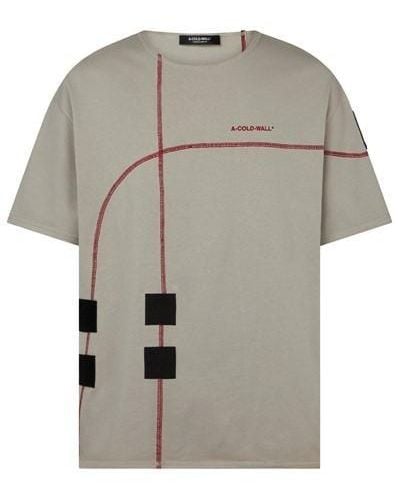 A_COLD_WALL* Acw Intersect Tee Sn42 - Grey