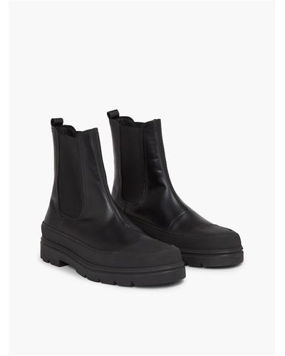 Calvin Klein S Boot High Chelsea Boots Black 8