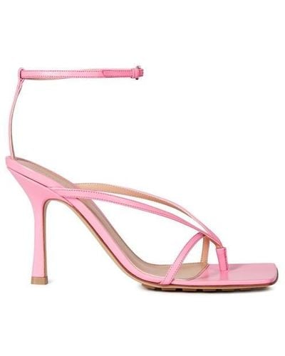 Bottega Veneta Stretch Strap Sandals - Pink