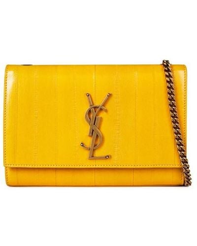 Saint Laurent Kate Small Chain Shoulder Bag - Yellow