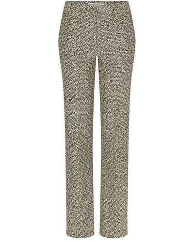 Alessandra Rich Sequin Tweed Trouser - Grey