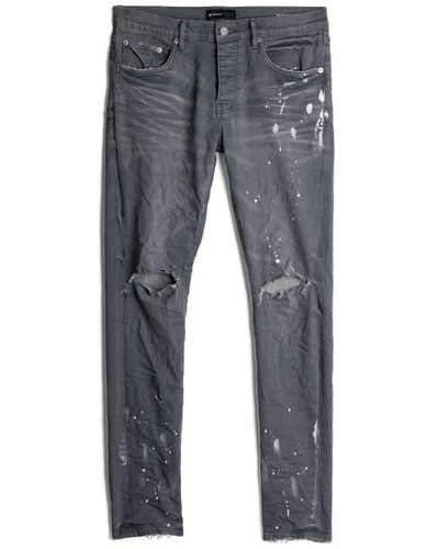 Purple Brand P001 Worn Slim Jeans - Grey