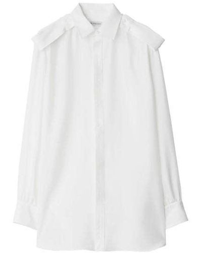 Burberry Burb Wvn Blouse Ld42 - White