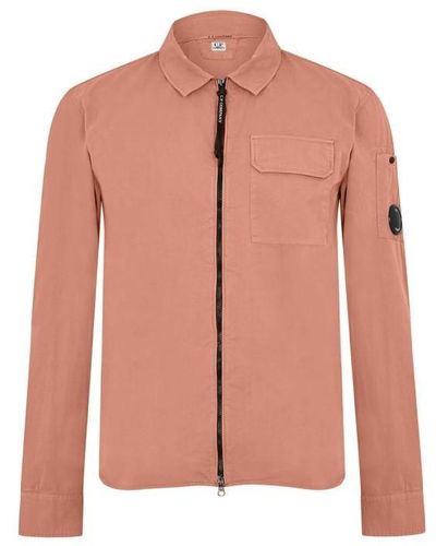C.P. Company Zipped Overshirt - Pink