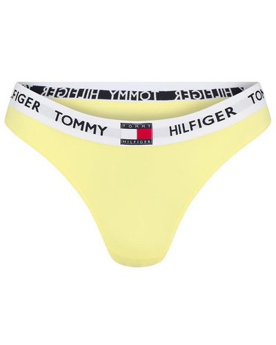 Tommy Hilfiger 85 Cotton Thong - Yellow