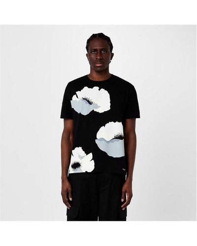 Valentino Flower Portrait T-shirt - Black