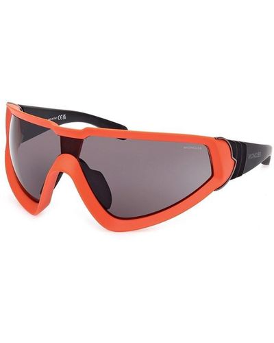 Moncler Wrapid Shield Sunglasses - Red