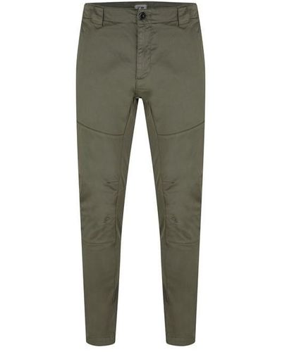 C.P. Company Cp Strtch Satn Trousers Sn99 - Green