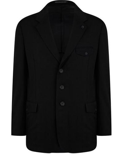 Yohji Yamamoto Yoji Lapel Jacket Sn42 - Black