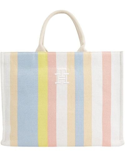 Tommy Hilfiger Tommy Bch Tote Strpe Ld43 - White