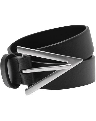 Bottega Veneta 3cm Leather Belt - Black