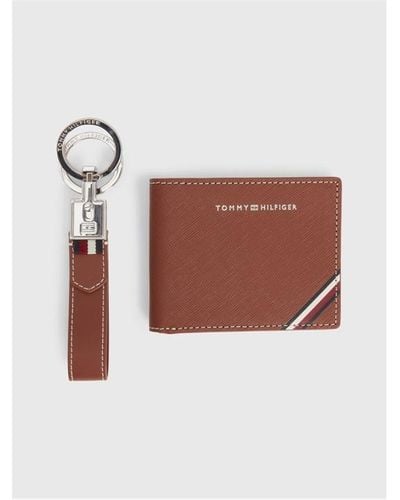 Tommy Hilfiger Wallet And Key Fob Set - White