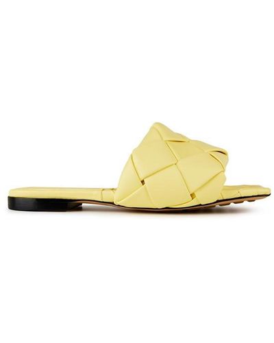 Bottega Veneta Lido Flat Sandals - Yellow