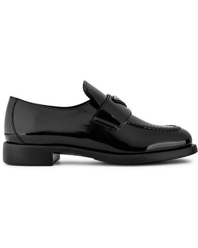 Prada Metallic Ballet Shoe - Black