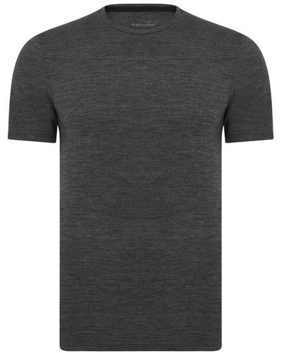 Icebreaker Anatomica Short Sleeve T Shirt - Black