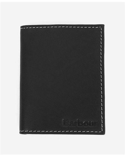 Barbour Leather Belt & Billfold Gift Set - Black