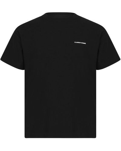 FLANEUR HOMME Essential T Shirt - Black