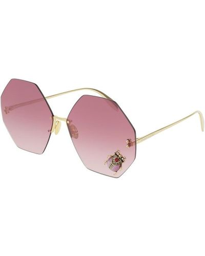 Alexander McQueen Sunglasses Am0208s - Pink