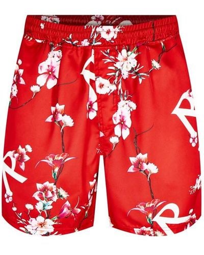 Represent Floral Shorts - Red