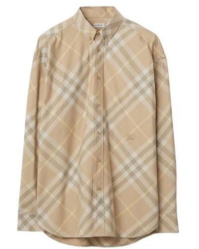 Burberry Burb Flx Ls Shirt Sn42 - Natural