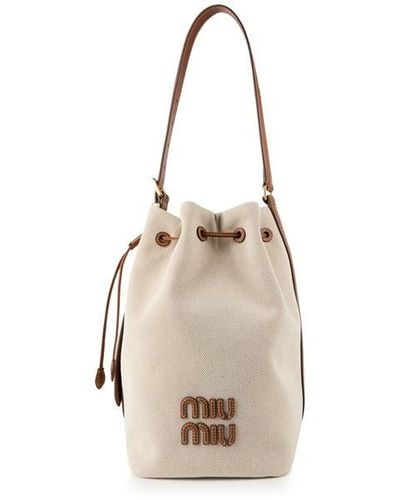 Miu Miu Miu Bucket Bag Ld42 - Natural