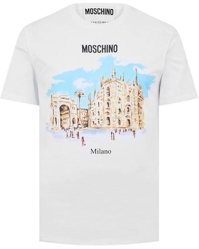 Moschino Paint Tee Sn44 - White