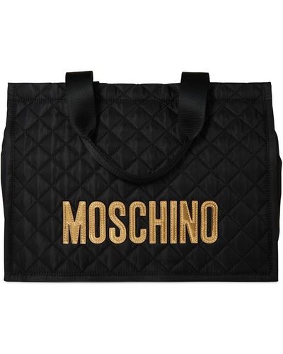 Moschino Large Nylon Tote Bag - Black