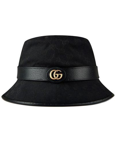 Gucci Gg Bucket Hat - Black