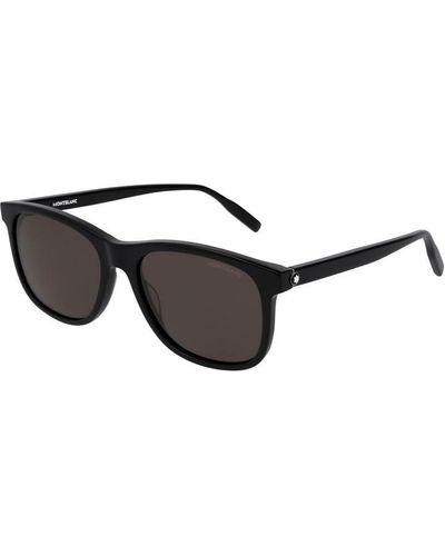 Montblanc Square Signature Sunglasses - Black